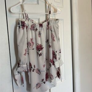 Floral Cold Shoulder Top